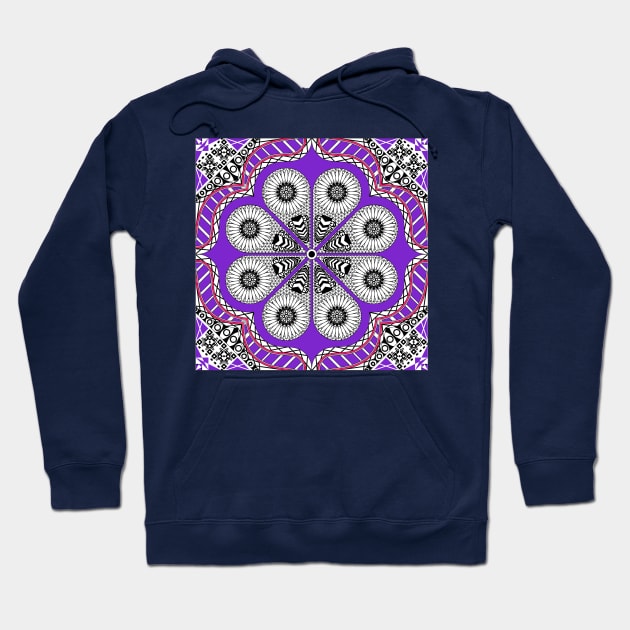 lotus flower in mandala pattern ecopop Hoodie by jorge_lebeau